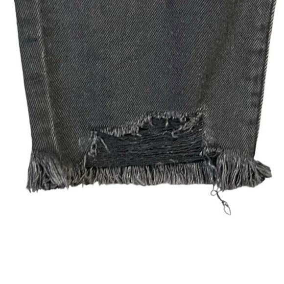 So Jeans 13/31W Black Distressed High Rise Mom Frayed Hem Grunge Streetwear NEW - Picture 7 of 14